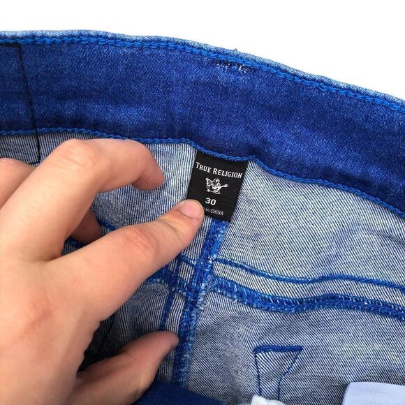 Brand New True Religion Jeans Size 30 ROCCO Blue - Picture 6 of 10